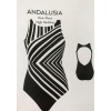 BAÑADOR ANDALUSIA NECKLINE BLANCO Y NEGRO