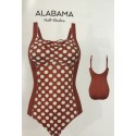 BAÑADOR ALABAMA BODICE LUNARES ROJO