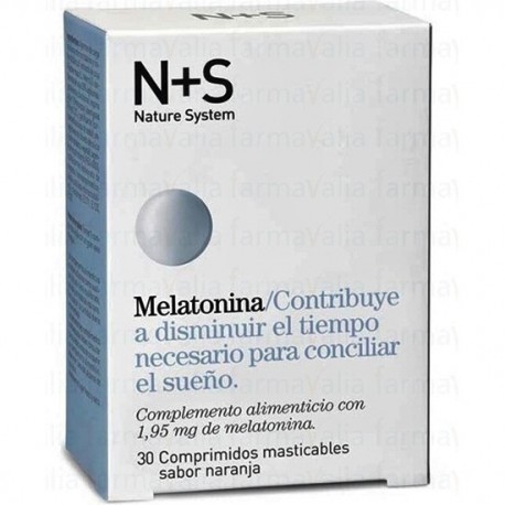 NS MELATONINA 1,95 mg 30 COMPRIMIDOS MASTICABLES SABOR NARANJA