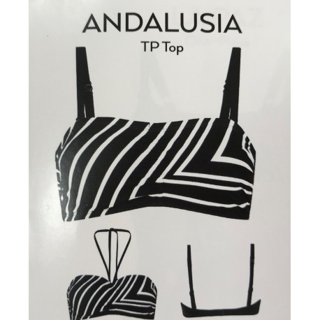 BIKINI ANDALUSIA BLANCO Y NEGRO